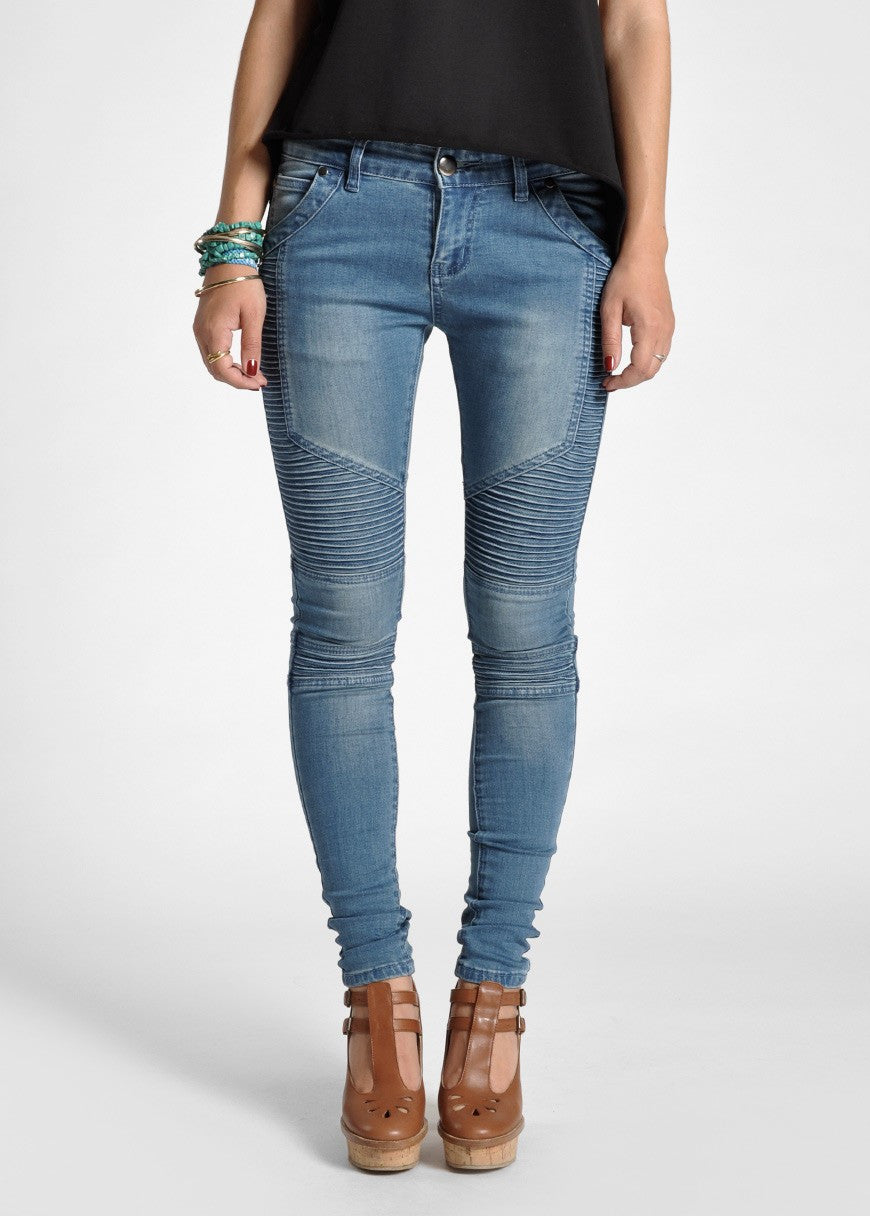 Represent Spirit Biker Jeans Blue Stone Wash